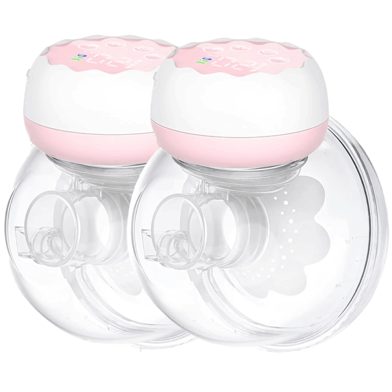 Hands-Free Electric Breast Pump – Quiet & Portable (Pink)